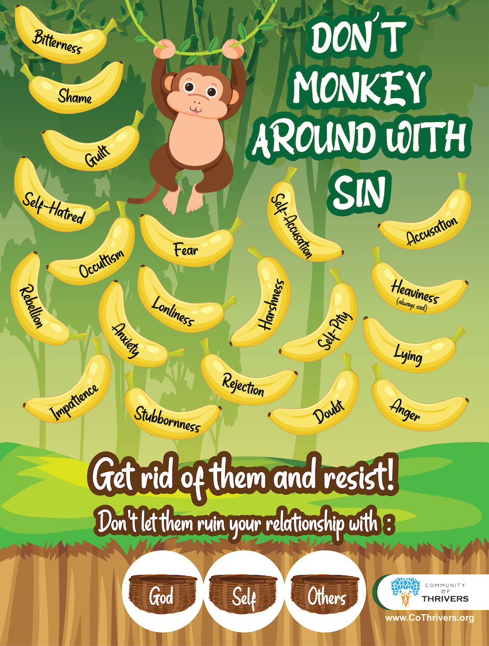 Don't Monkey Around with Sin Poster
