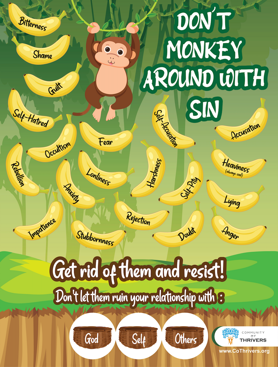 Don't Monkey Around with Sin Poster